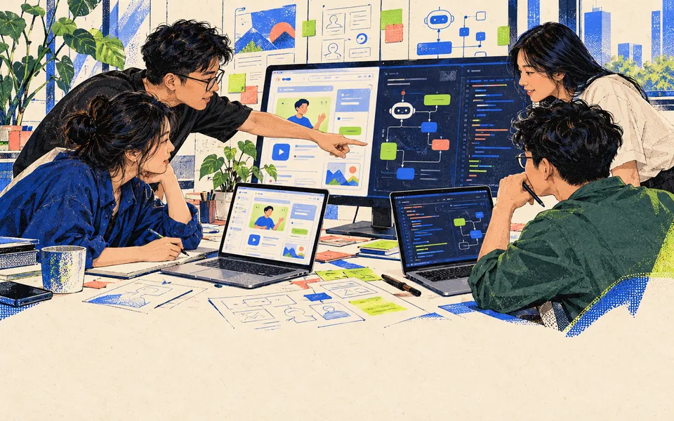 Concept illustration of an Akoedu and AgentBoosting code and product review